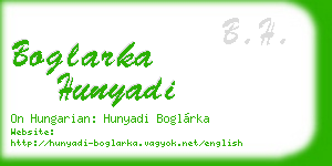 boglarka hunyadi business card