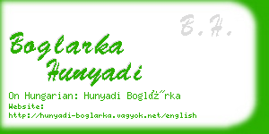 boglarka hunyadi business card
